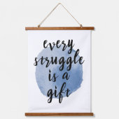 自己感動的引用文 吊り下げ型タペストリー (正面)