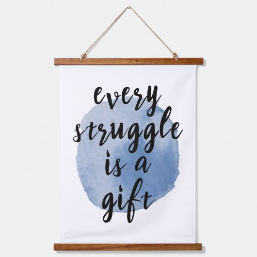 自己感動的引用文 吊り下げ型タペストリー (正面)