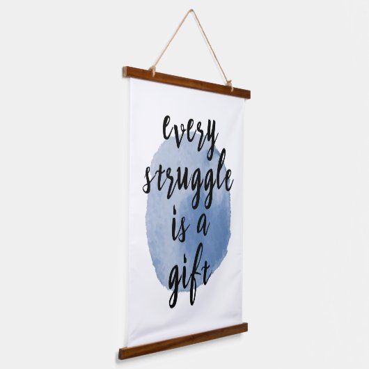 自己感動的引用文 吊り下げ型タペストリー (傾斜あり)