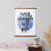 自己感動的引用文 吊り下げ型タペストリー (寝室)