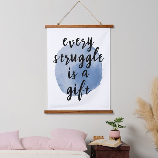 自己感動的引用文 吊り下げ型タペストリー (寝室)