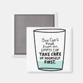 自己感動的愛と自己に関する気に引用文 マグネット (正面/裏面)