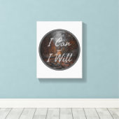 自己感動的愛のための朝の引用文 キャンバスプリント (インサイチュ (ウッドフロア))