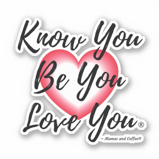 自己感動的愛は自分を愛する® シール (正面)