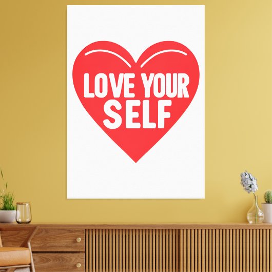 自己感動的気にプリント キャンバスプリント (インサイチュ (リビング))