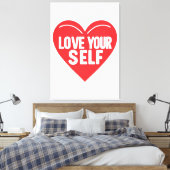 自己感動的気にプリント キャンバスプリント (インサイチュ (寝室))