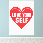 自己感動的気にプリント キャンバスプリント (インサイチュ (ウッドフロア))