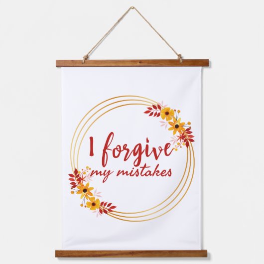 自己感動的認に関する主張 吊り下げ型タペストリー (正面)