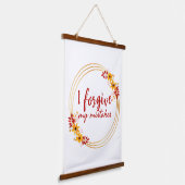 自己感動的認に関する主張 吊り下げ型タペストリー (傾斜あり)