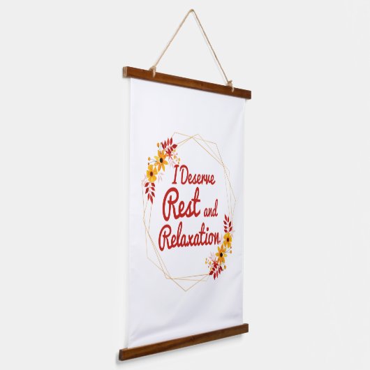 自己感動的認の肯定 吊り下げ型タペストリー (傾斜あり)