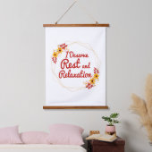 自己感動的認の肯定 吊り下げ型タペストリー (寝室)