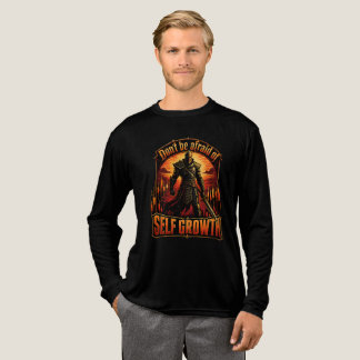 自己成長の騎士 トレーディングマインド 恐れるな トライブレンドTシャツ