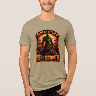 自己成長の騎士 トレーディングマインド 恐れるな トライブレンドTシャツ