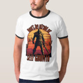 自己成長を恐れるな | トレードのモチベーション Tシャツ (正面)