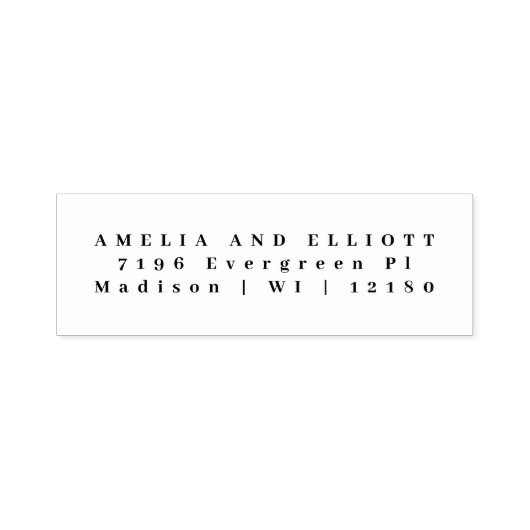 自己手書き名と住所の差出人住所スタンプ セルフインキングスタンプ (デザイン)