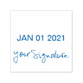 自己手書き日付と署名スタンプ セルフインキングスタンプ (デザイン)