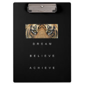 自己改エレガント善引用文タイガーアイズモダン クリップボード (正面)