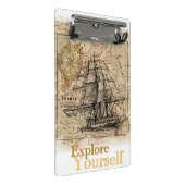 自己改善引用文モダンエレガントテンプレート表 ミニクリップボード (アングル)