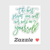 自己救済引用文、プロジェクトの感動的ことわざ シール (シート)