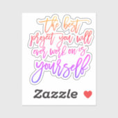 自己救済引用文、プロジェクトの感動的ことわざ シール (シート)