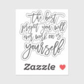 自己救済引用文、プロジェクトの感動的ことわざ シール (シート)