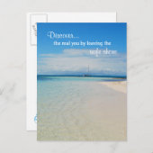 自己検出勇気付けられる 感動的 ポストカード (正面/裏面)