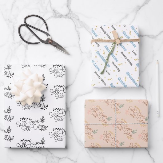 自己気にと自己の愛 ラッピングペーパーシート (正面)