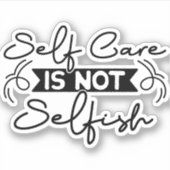 自己気には利己的ではない シール (正面)