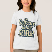 自己気には利己的ではない – メンタルヘルス認識度 トライブレンドＴシャツ (正面)