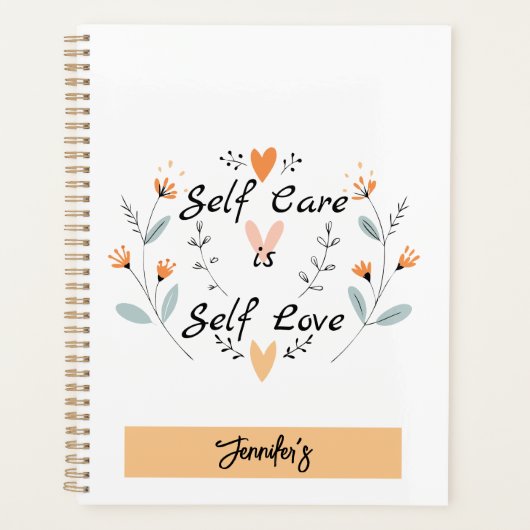 自己気には自己愛である：自分自身を受け入れる プランナー手帳 (正面)