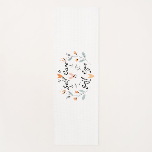 自己気には自己愛である：自分自身を受け入れる ヨガマット (正面)