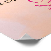 自己気に引用文「空きカップから注ぐことは不可能」 ポスター (角)