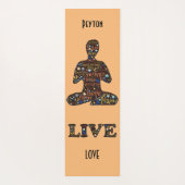 自己気に心心ヨガマット ヨガマット (裏面)