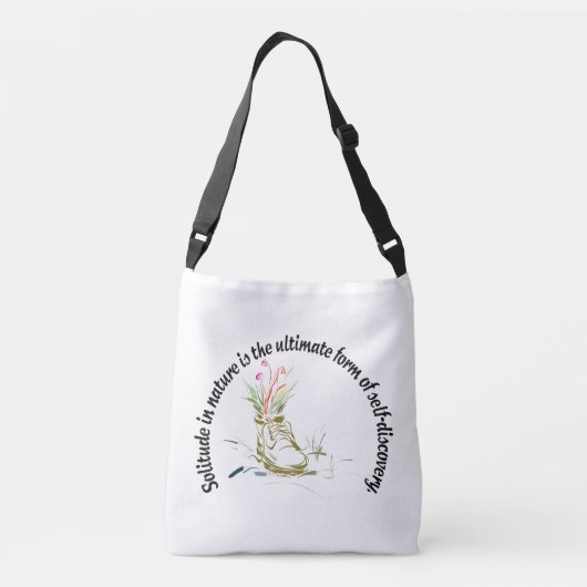 自己発見の究極の型枠を自然でソロ化 クロスボディバッグ (裏面)