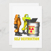 自己破壊 招待状 (正面/裏面)