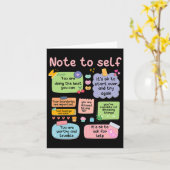 自己精神保健学校の精神病に対するカウンセラーの注意 カード (黄色い花)