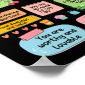 自己精神保健学校の精神病に対するカウンセラーの注意 ポスター (角)