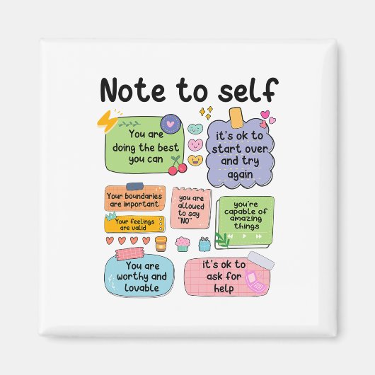 自己精神保健学校心理学者への注意1 マグネット (正面)