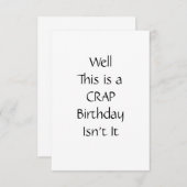 自己絶縁誕生日カードクおもしろいラ笑わされる (正面/裏面)