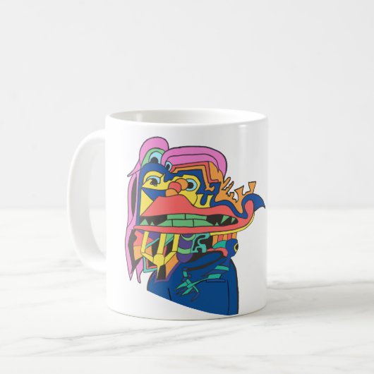 自己肯定感は鋭意製作中 コーヒーマグカップ (正面左)