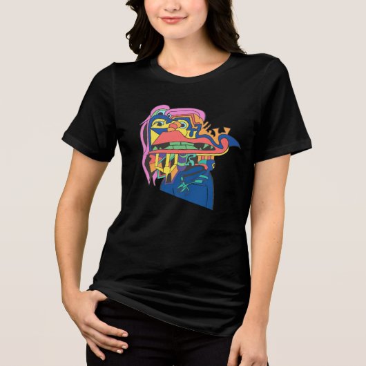自己肯定感は鋭意製作中 トライブレンドTシャツ (正面)