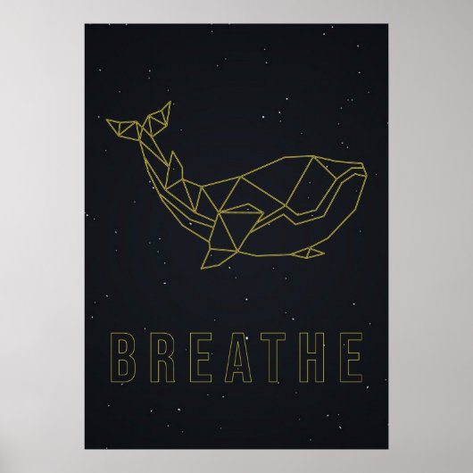 自己肯定気にのポスター折り紙ホエールブレス ポスター (正面)