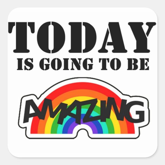 自己肯定 スクエアシール (正面)