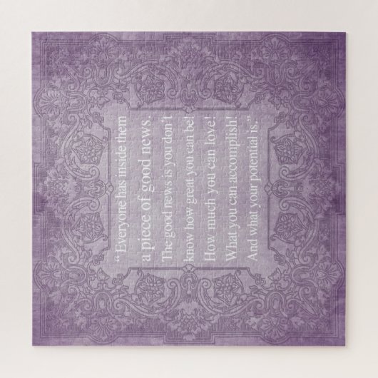 自己自信やる気を起こさせる感動的引用文、 ジグソーパズル (縦)