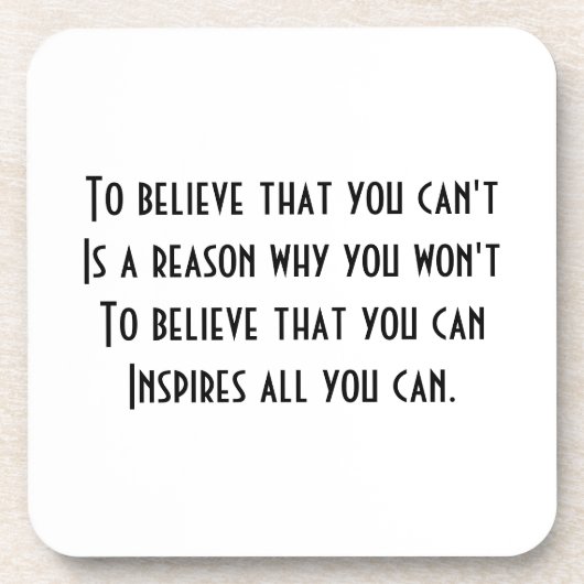 自己自信 コースター (正面)