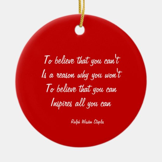 自己自信 セラミックオーナメント (正面)