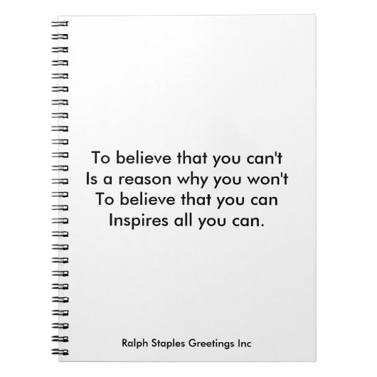 自己自信 ノートブック (正面)