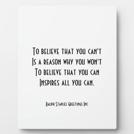 自己自信 フォトプラーク (正面)