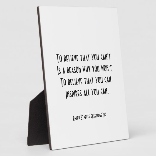 自己自信 フォトプラーク (側面)