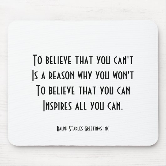 自己自信 マウスパッド (正面)